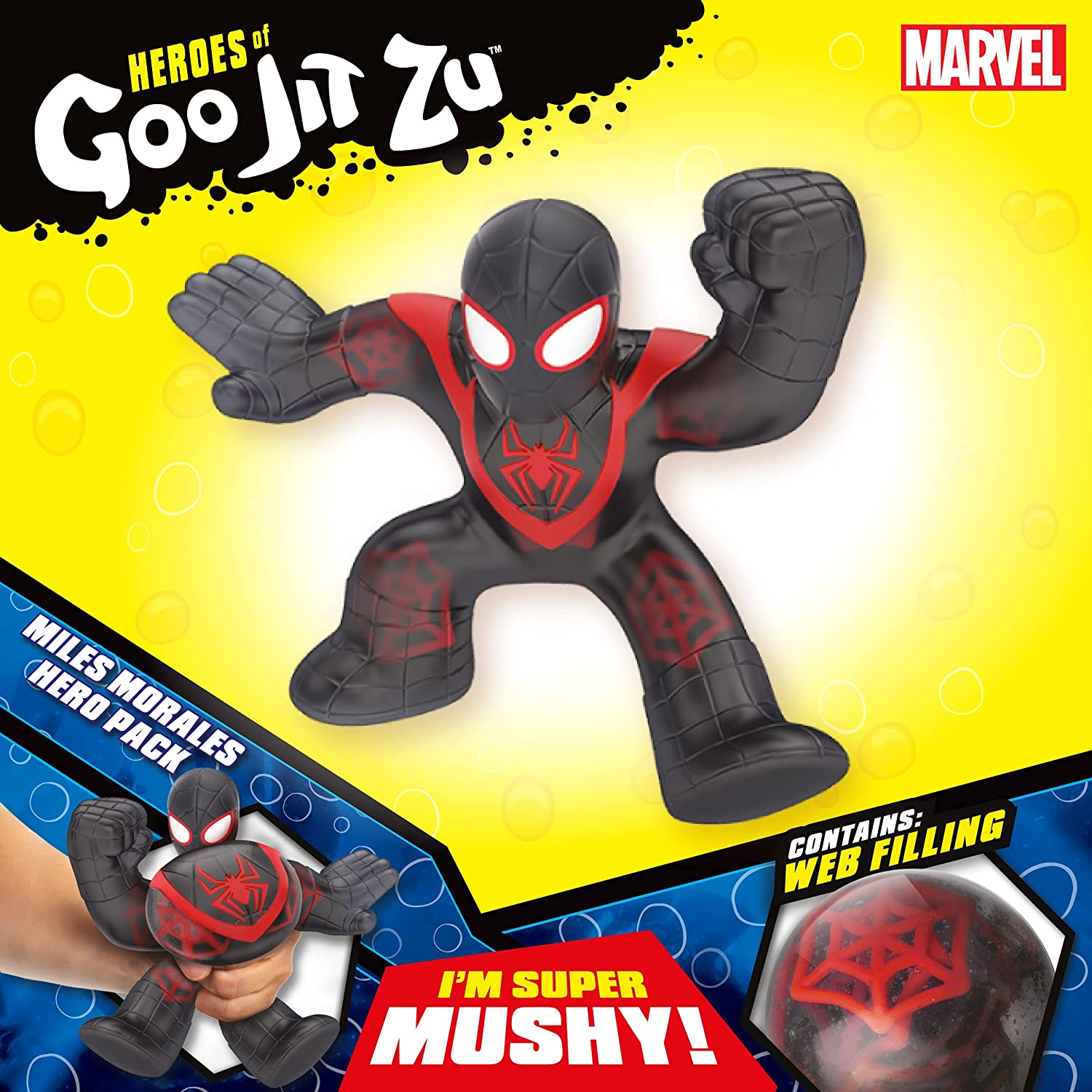 Marvel Heroes of Goo Jit Zu Squishy Figure | Miles Morales