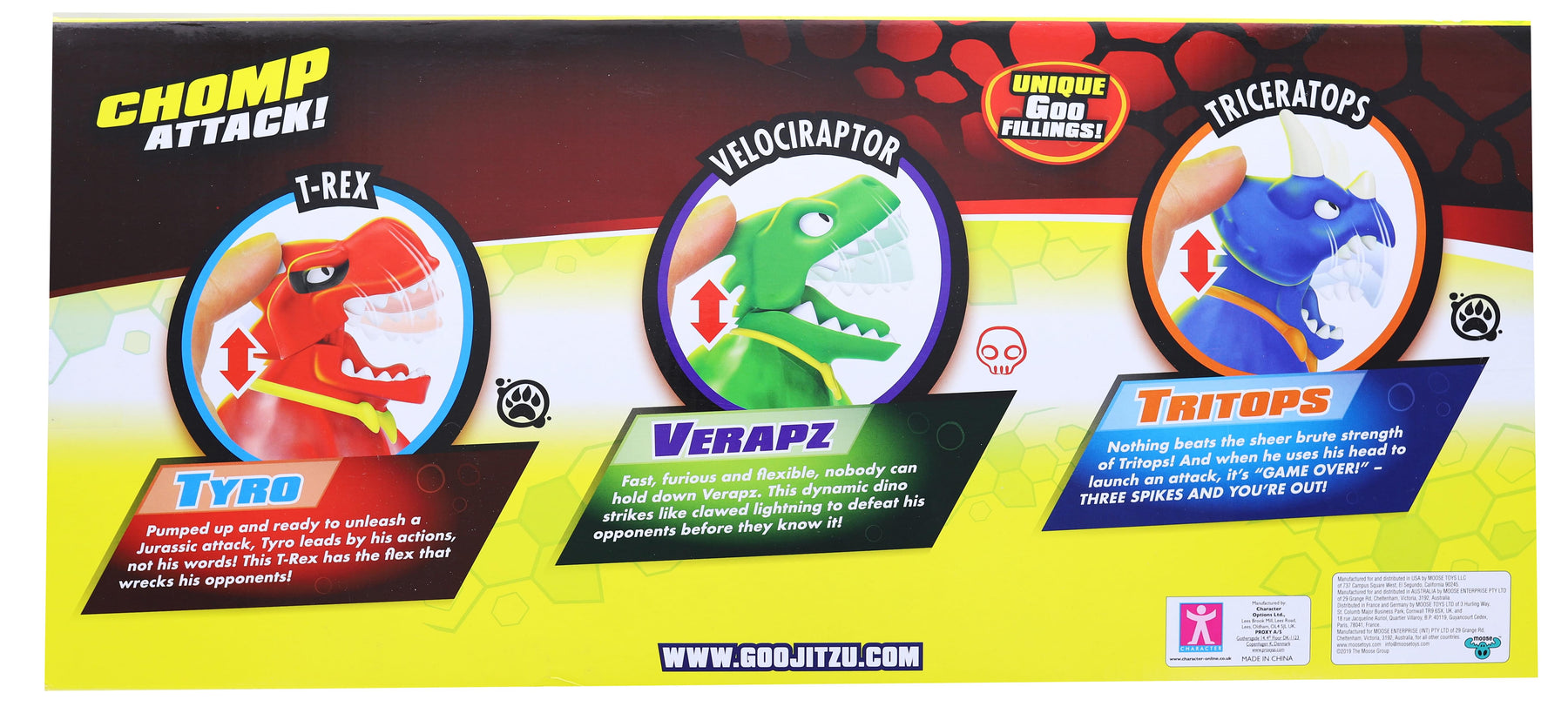 Heroes Of Goo Jit Zu Dino Chomp Attack Mega Pack | 3 Exclusive Figures
