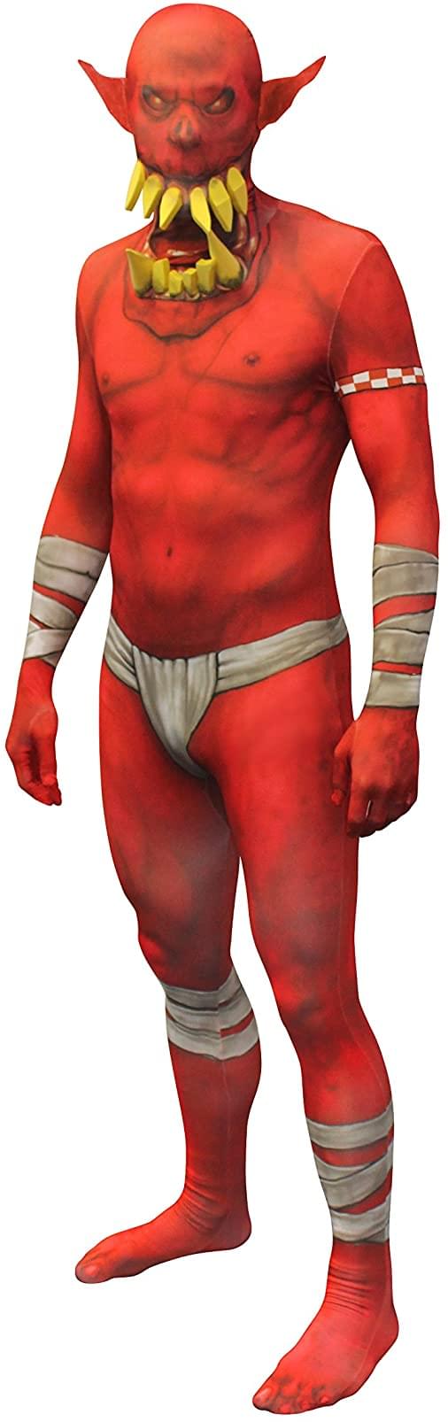Jaw Dropper Red Morphsuit Costume Adult