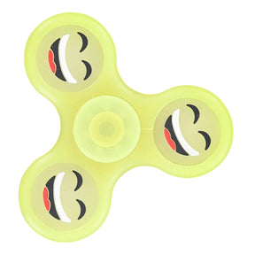 Glow In Dark Emoji Fidget Spinner | Yellow