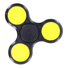 Emoji Solid Color Fidget Spinner | Black with Wink/Tongue