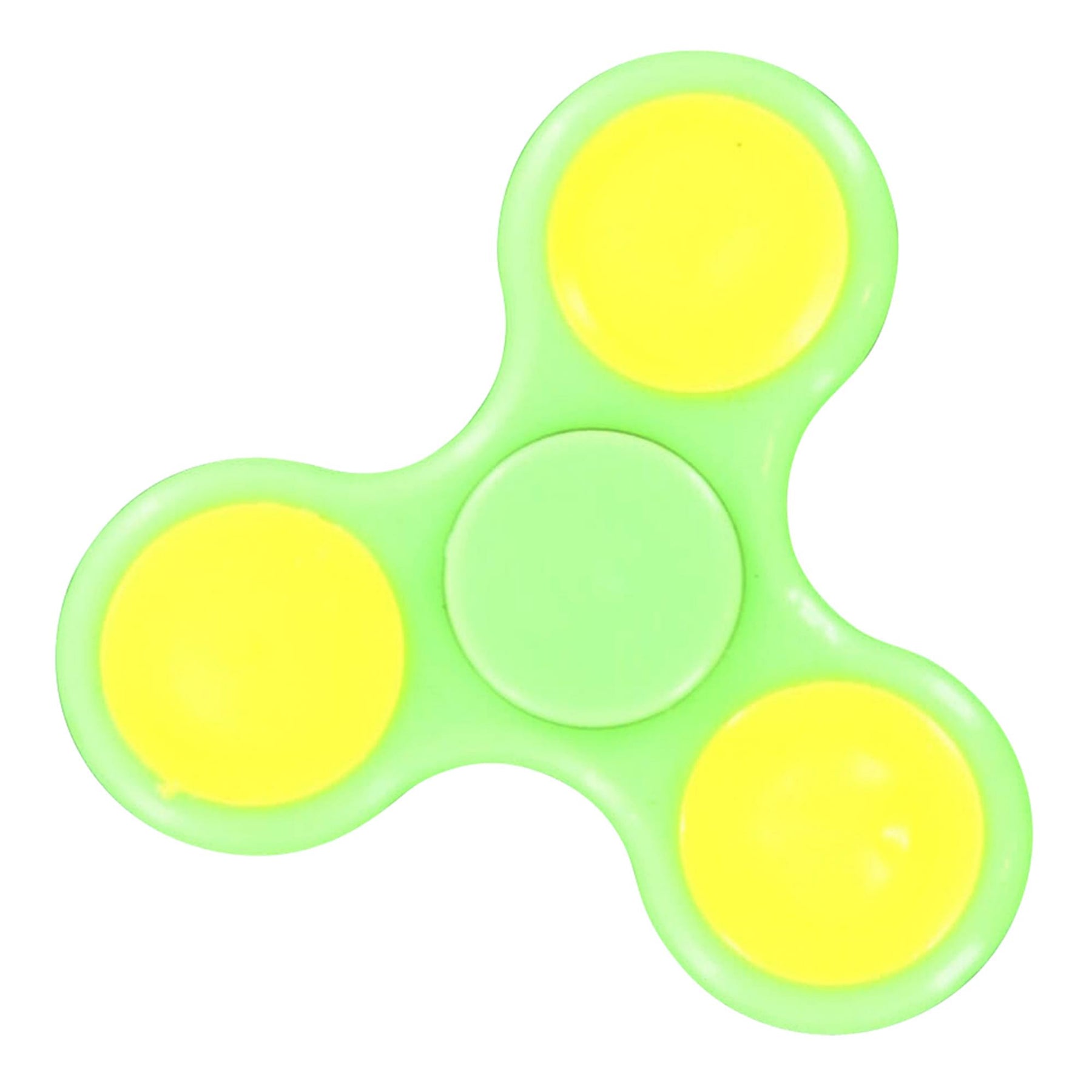 Emoji Solid Color Fidget Spinner | Green with Wink/Tongue