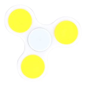 Emoji Solid Color Fidget Spinner | White with Wink/Tongue