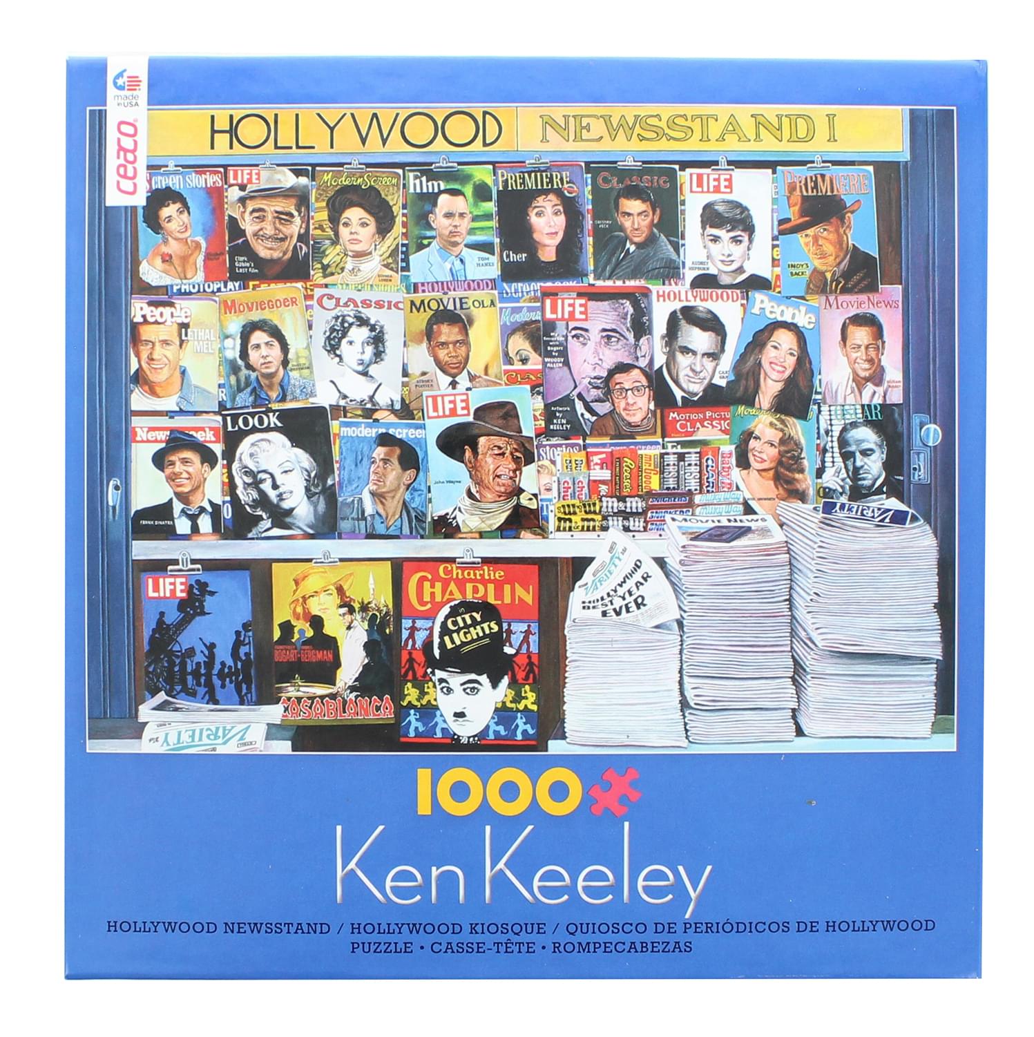 Ken Keeley Hollywood Newsstand 1000 Piece Jigsaw Puzzle