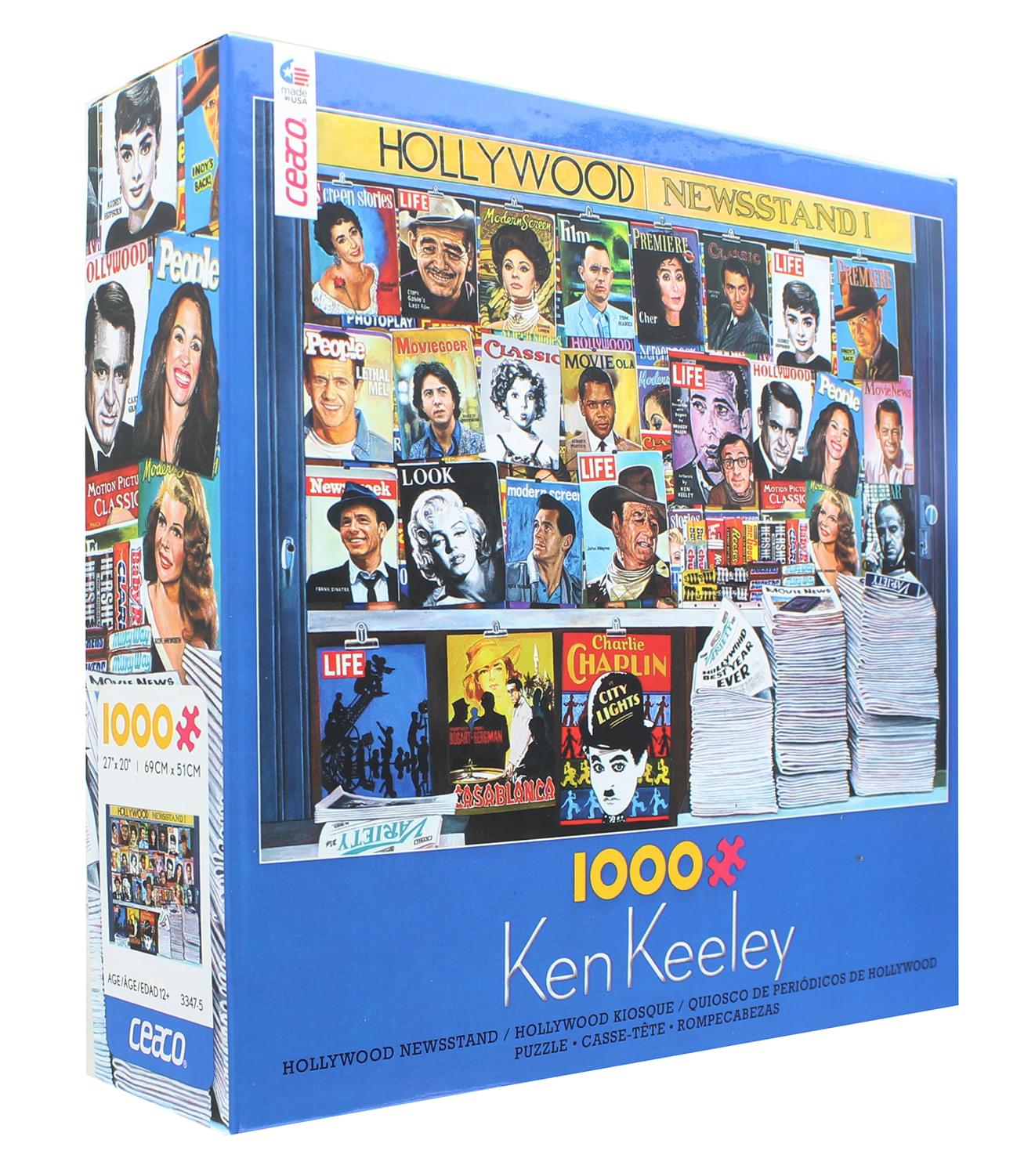 Ken Keeley Hollywood Newsstand 1000 Piece Jigsaw Puzzle