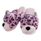 My Pillow Pets Pink Leopard Plush Slippers