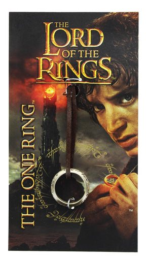 The Lord of the Rings One Ring Bronze Finish on Leather Strap