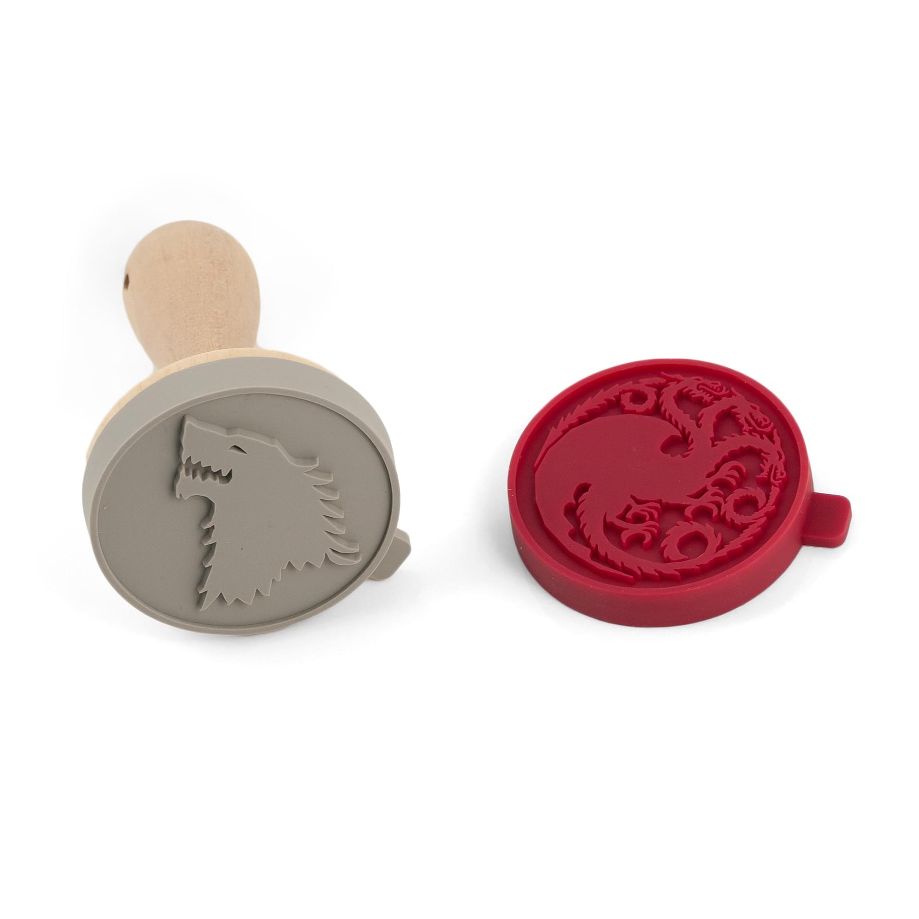 Game Of Thrones Silicone Cookie Stamps | Dire Wolf & Dragon Stamps | Set Of 2
