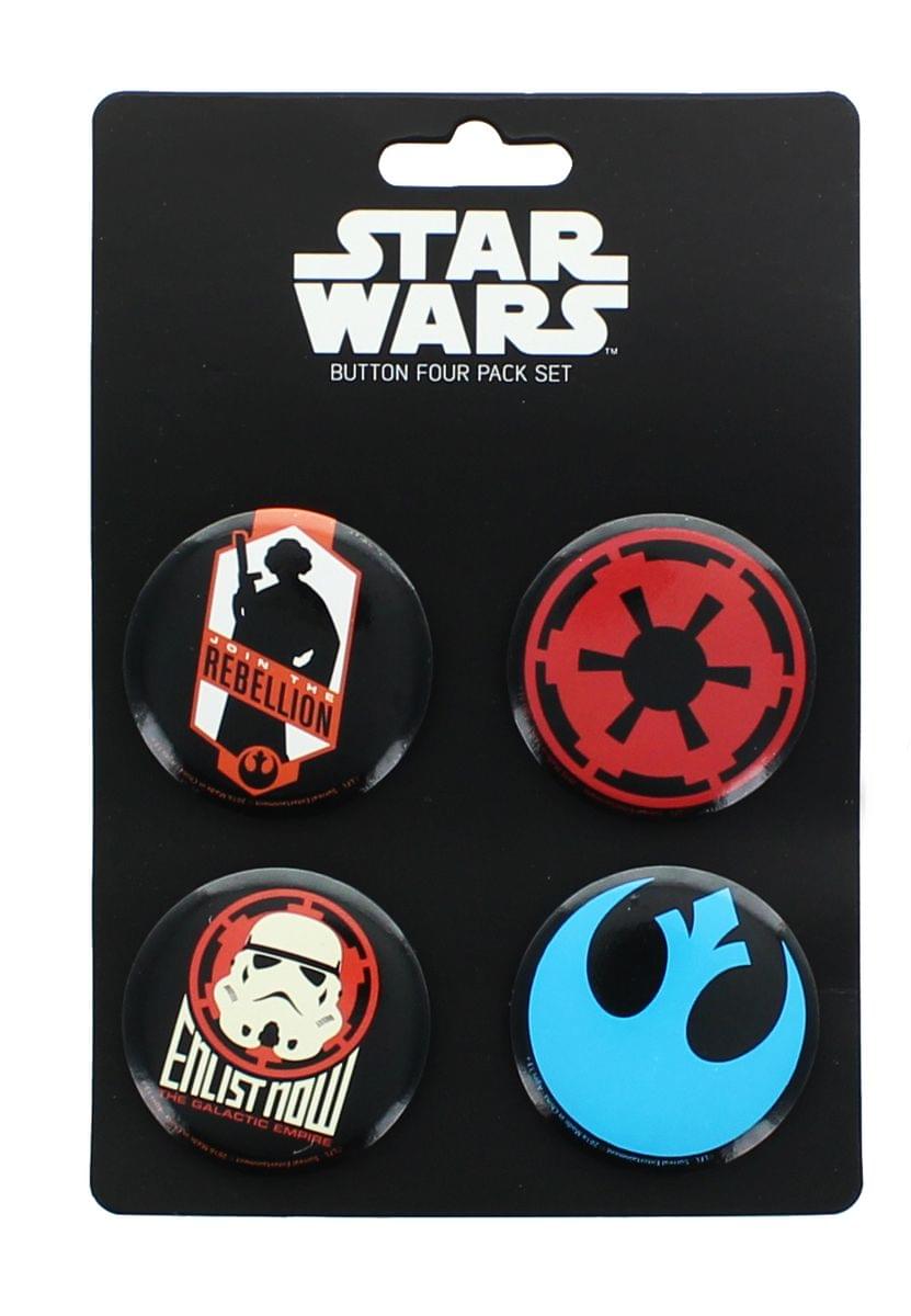 Star Wars Button 4 Pack