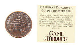 Game of Thrones Daenerys Targaryen Queen of Meereen Copper Coin