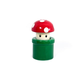 Super Mario Bros. Red Mushroom & Warp Pipe Salt & Pepper Shakers | Set Of 2