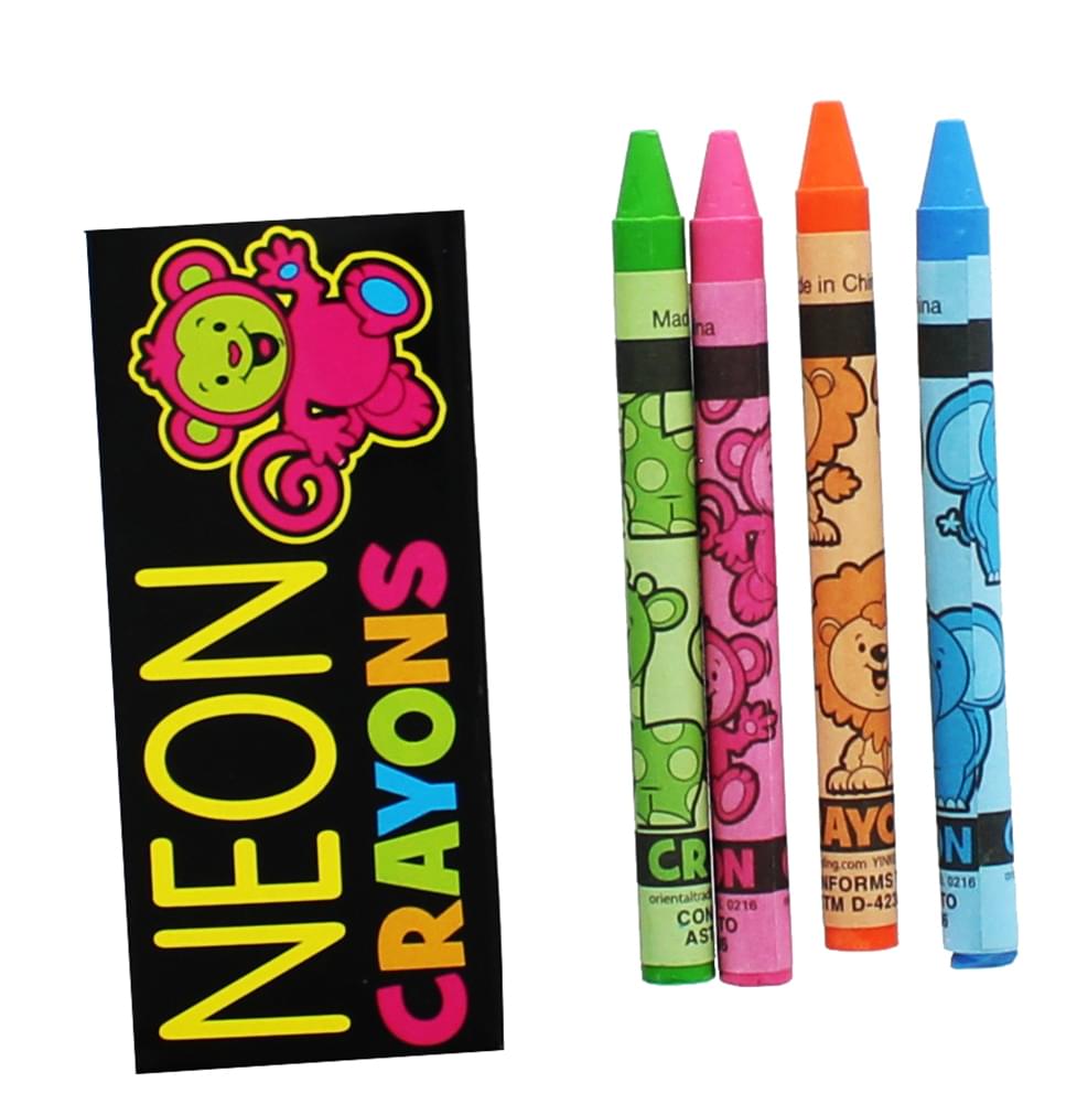 Neon Crayons 4-Pack