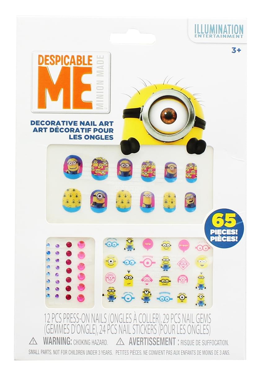 Despicable Me Minions 65-Piece Decorative Nail Art Kit