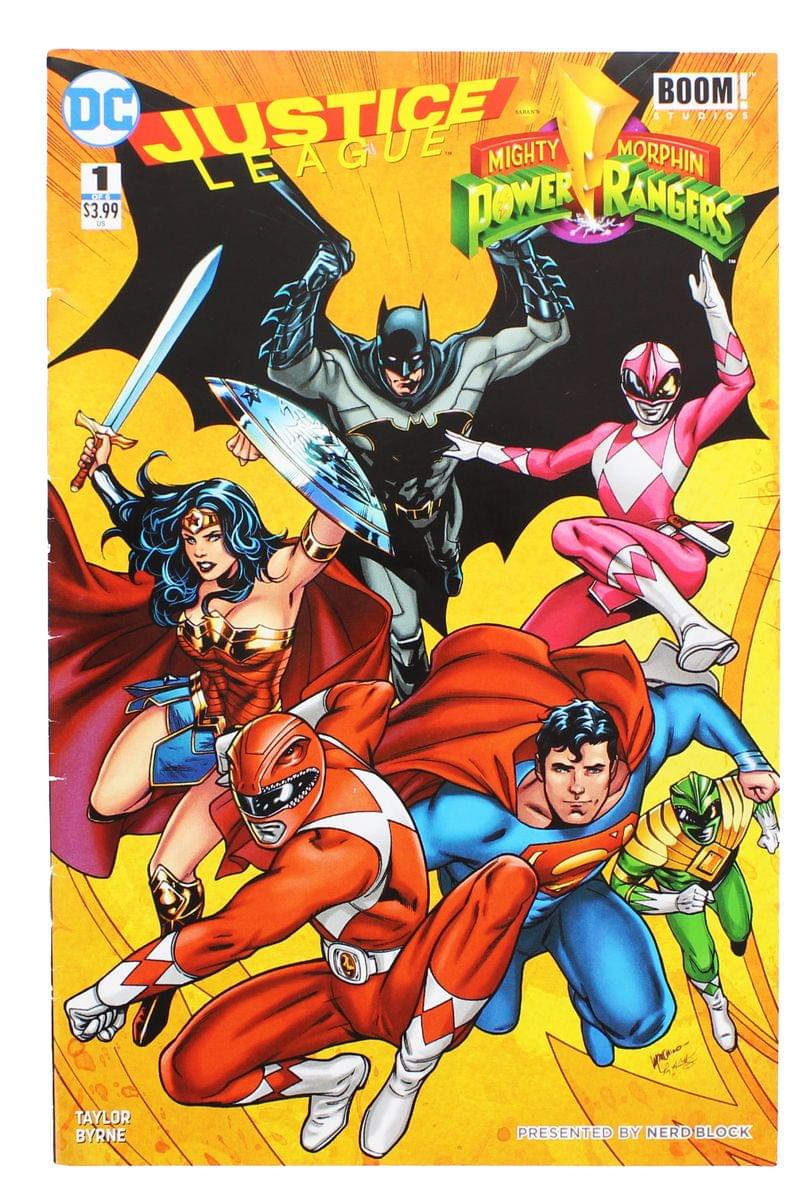 DC Justice League/Power Rangers #1 (Nerd Block Exclusive) | Free Shipp