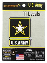 U.S. Army Decalcomania 11 Decal Pack