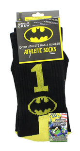 DC Comics Batman #1 Boy Athletic Crew Socks