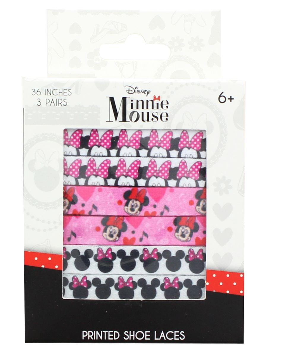 Disney Minnie Mouse Printed Shoelaces, 3 Pairs