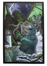 Godzilla Versus Cthulhu 7" x 10.5" Art Print