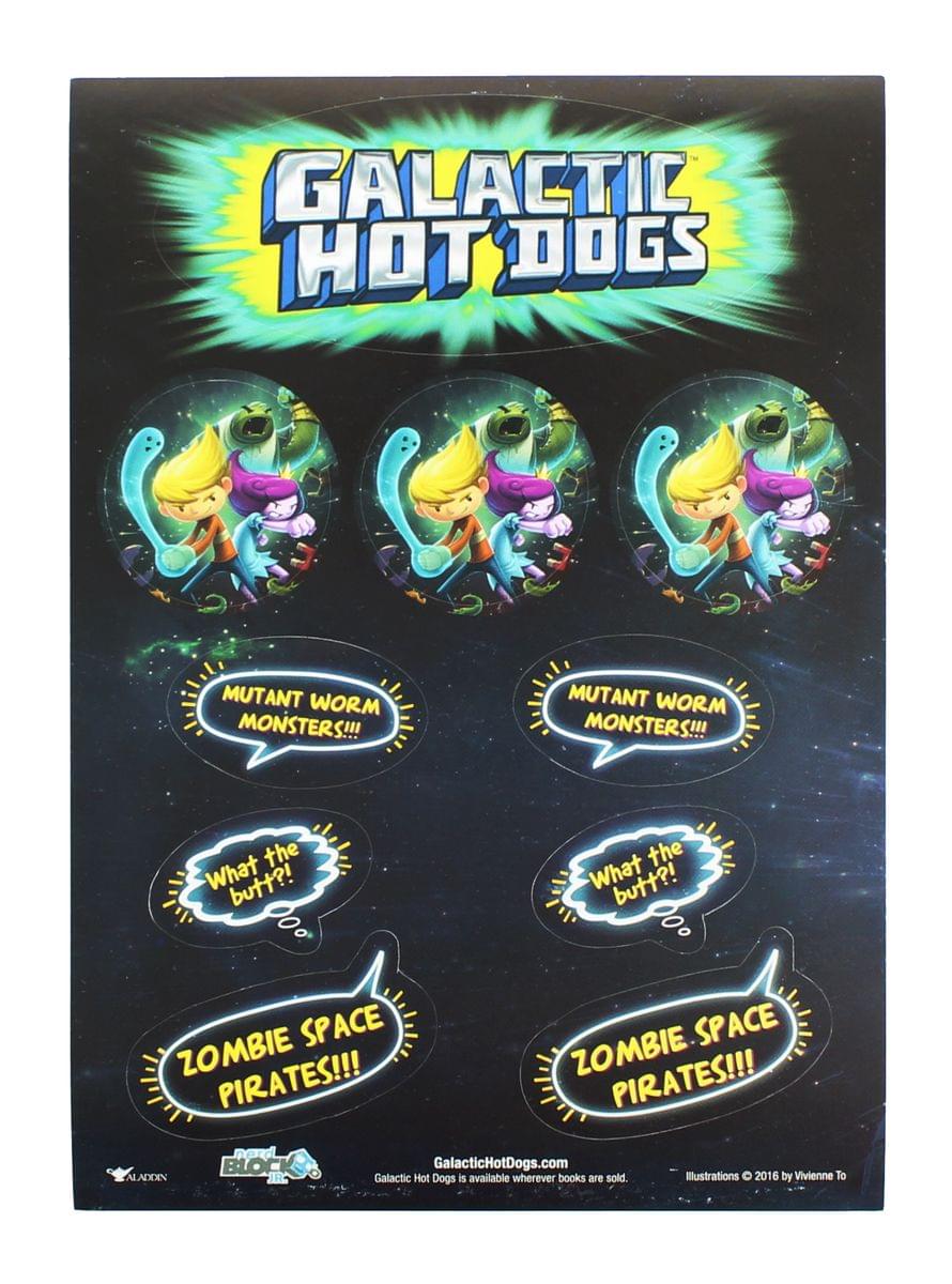 Galactic Hot Dogs Stickers | Nerd Block Jr. Exclusive