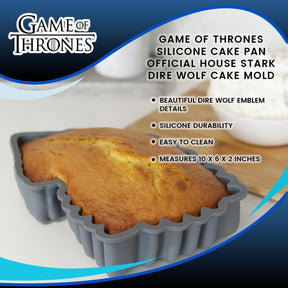 Game Of Thrones Silicone Cake Pan | Official House Stark Dire Wolf Cake Mold