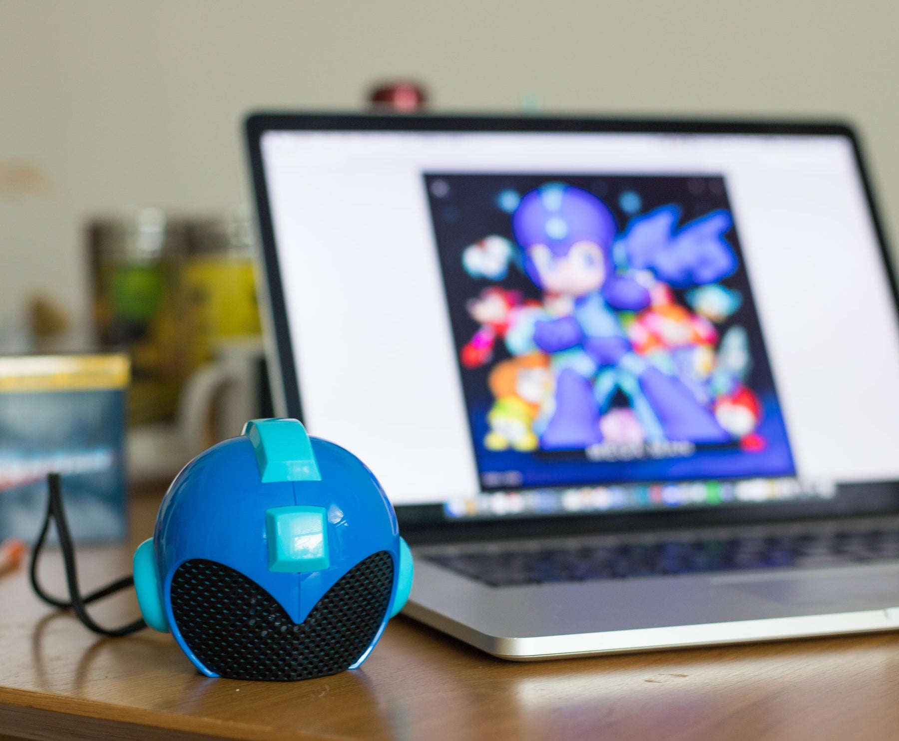 Rockman Mega Man Helmet Themed USB Powered Wired Multimedia Portable Speaker
