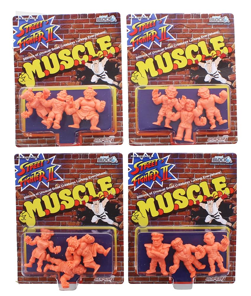 Street Fighter MUSCLE Mini Figures, Set of 12, Arcade Block Exclusive