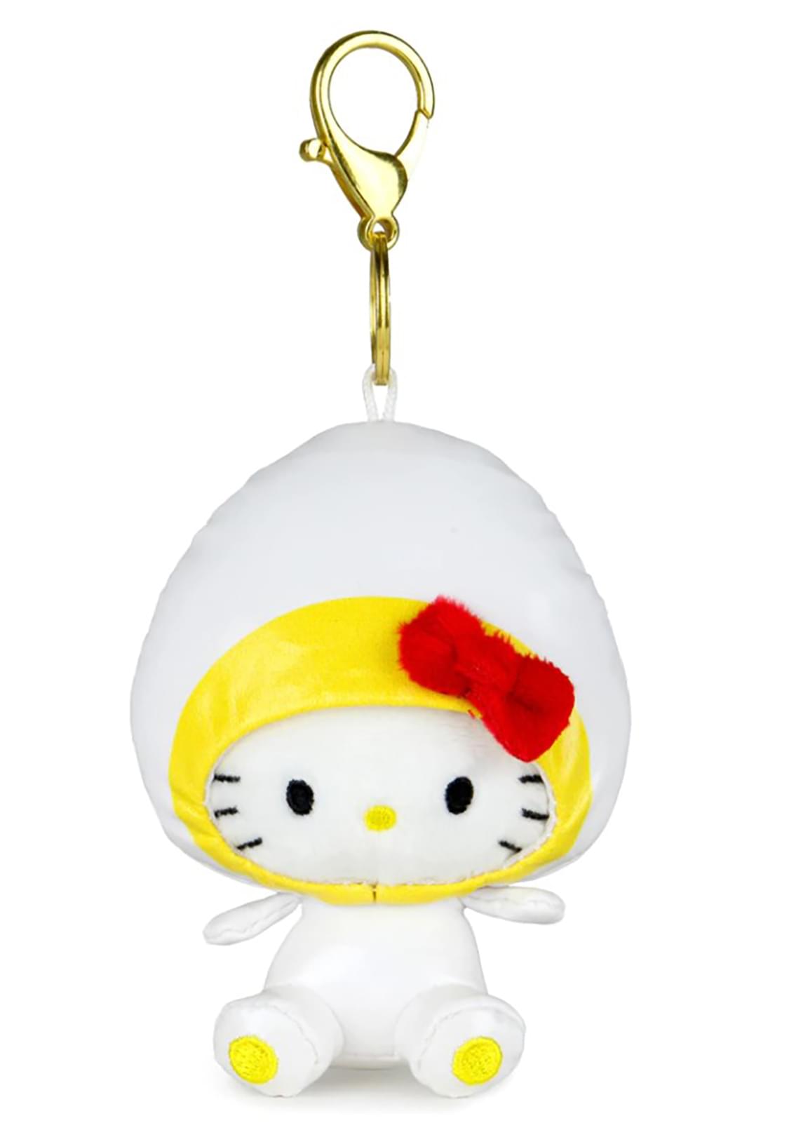 Hello Kitty x Nissin Cup Noodles Plush Charm Keychain | Egg Kitty
