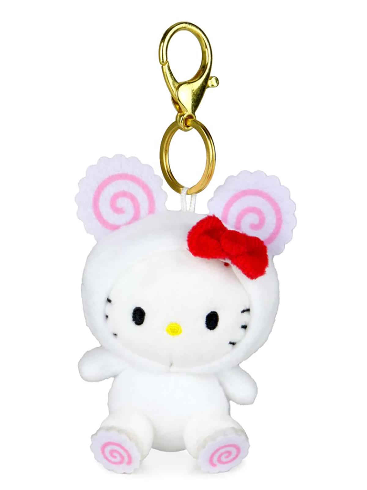 Hello Kitty x Nissin Cup Noodles Plush Charm Keychain | Fish Cake Kitty