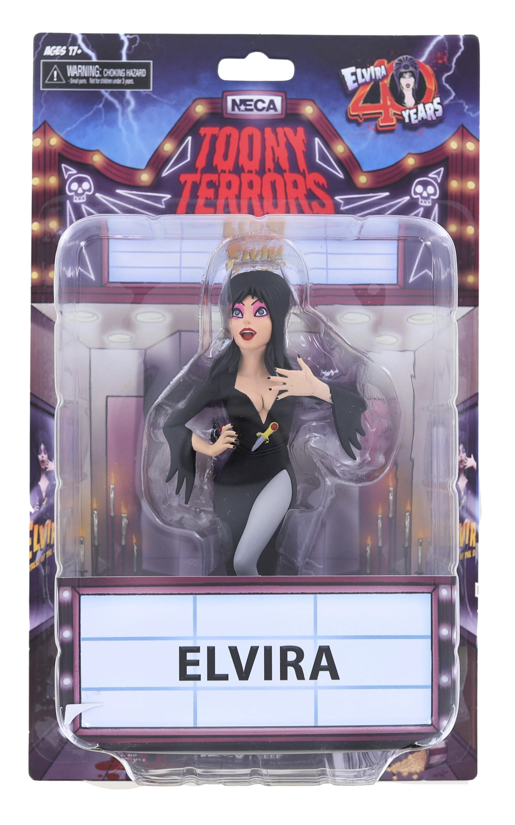 Toony Terrors 6 Inch Action Figure | Elvira Mistress of the Dark