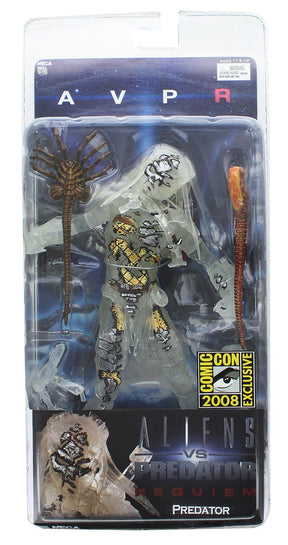 Alien Vs Predator Exclusive 7 Inch NECA Action Figure - Half Stealth Predator Figure 2008 Comic Con Exclusive