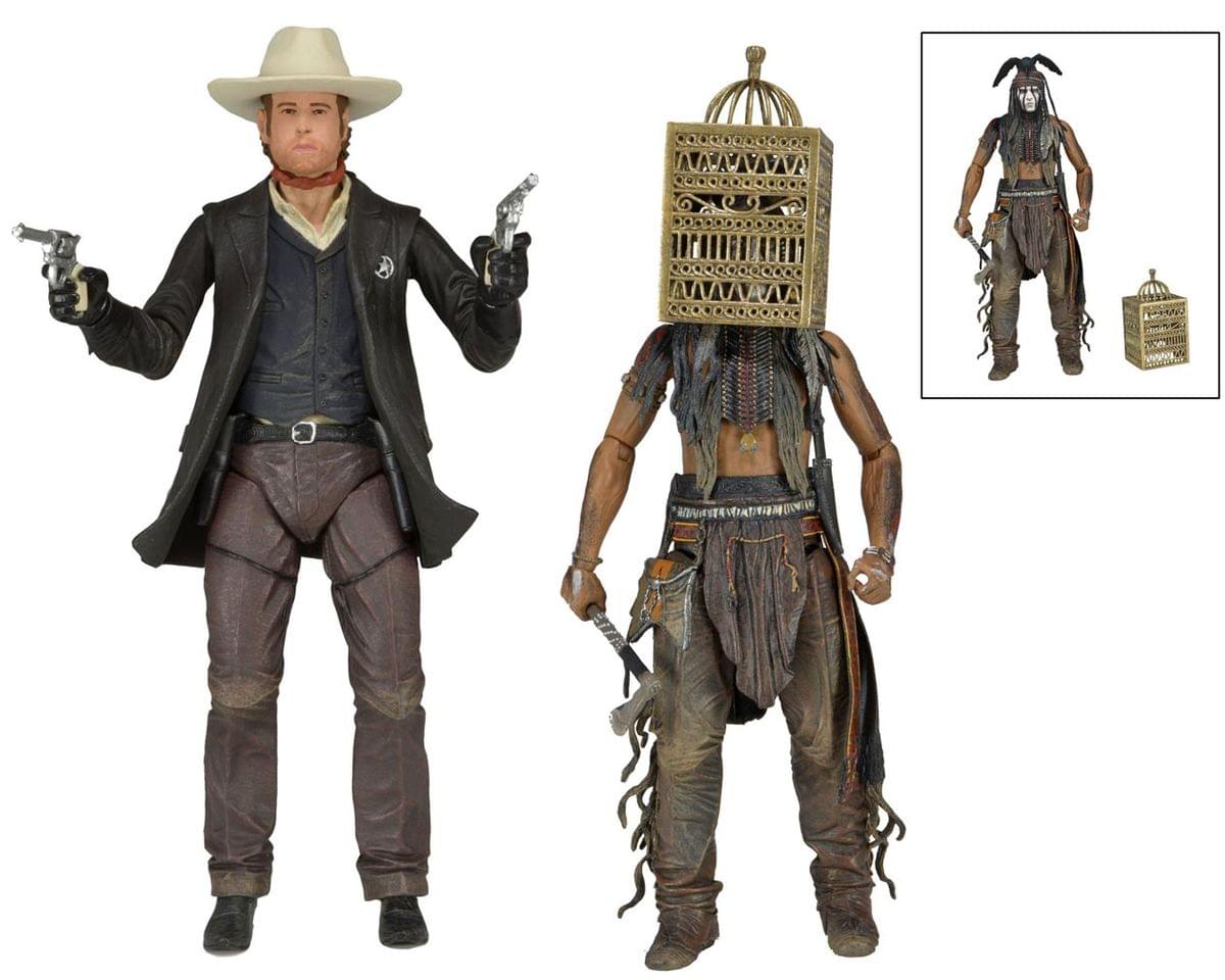 The Lone Ranger 7" Action Figure Series 2 Set Of 2