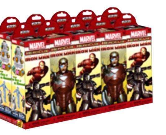 Iron Man Marvel Heroclix Booster Brick Blind Box Case Of 10