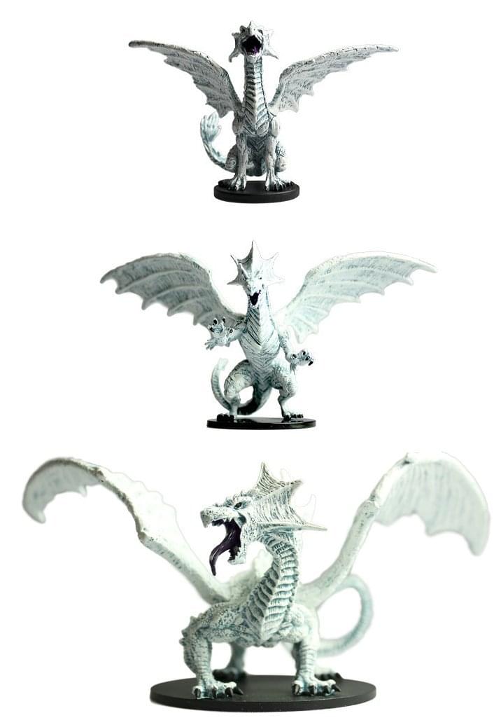 Pathfinders Battles White Dragon Evolution Figure Box Set