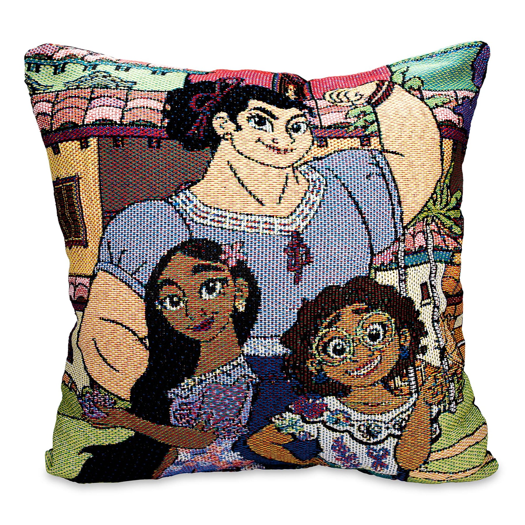 Disney Encanto Family Portrait Woven Tapestry Throw Pillow Cushion | 18 Inches