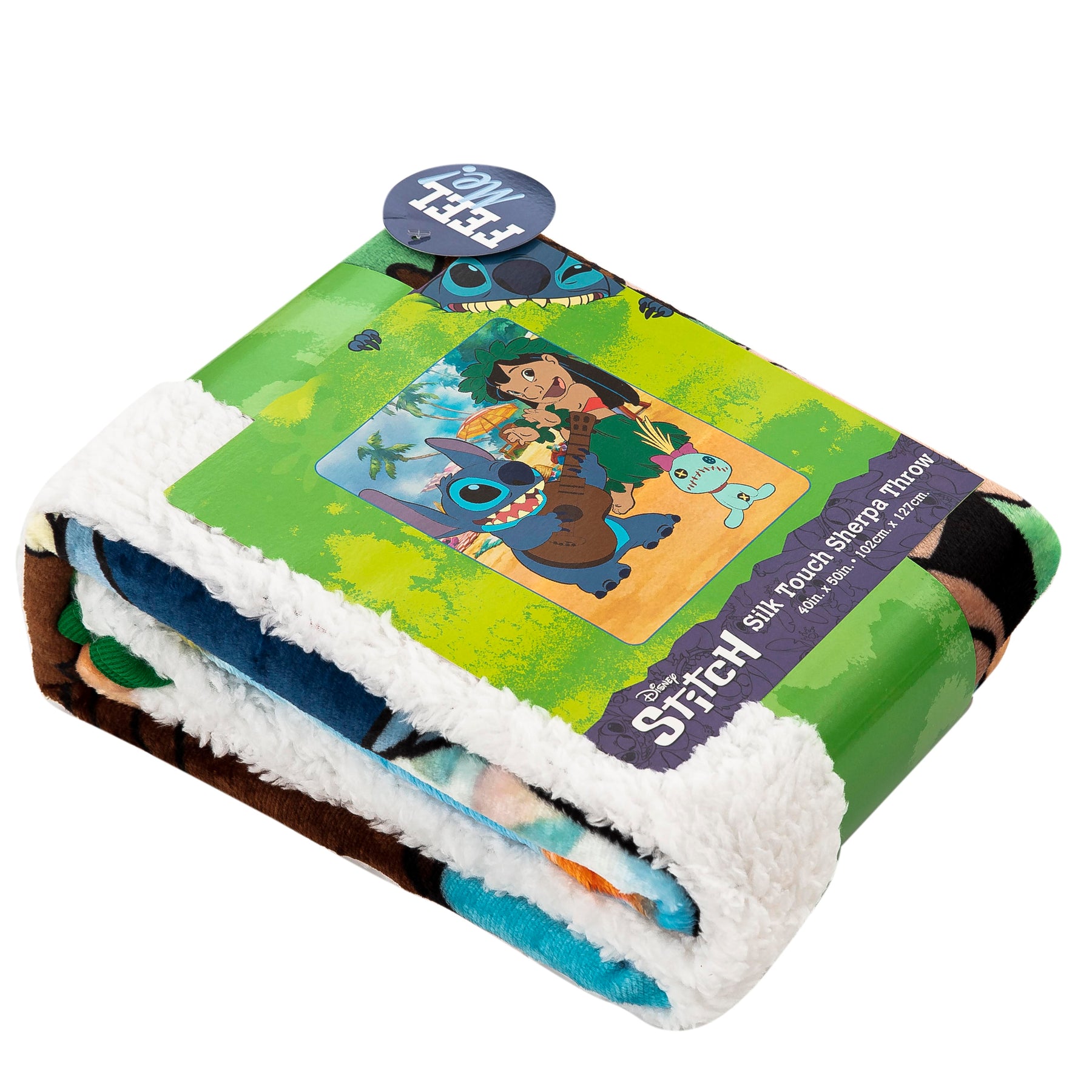 Disney Lilo & Stitch Tropical Mix 40 x 50 Inch Silk Touch Throw Blanket