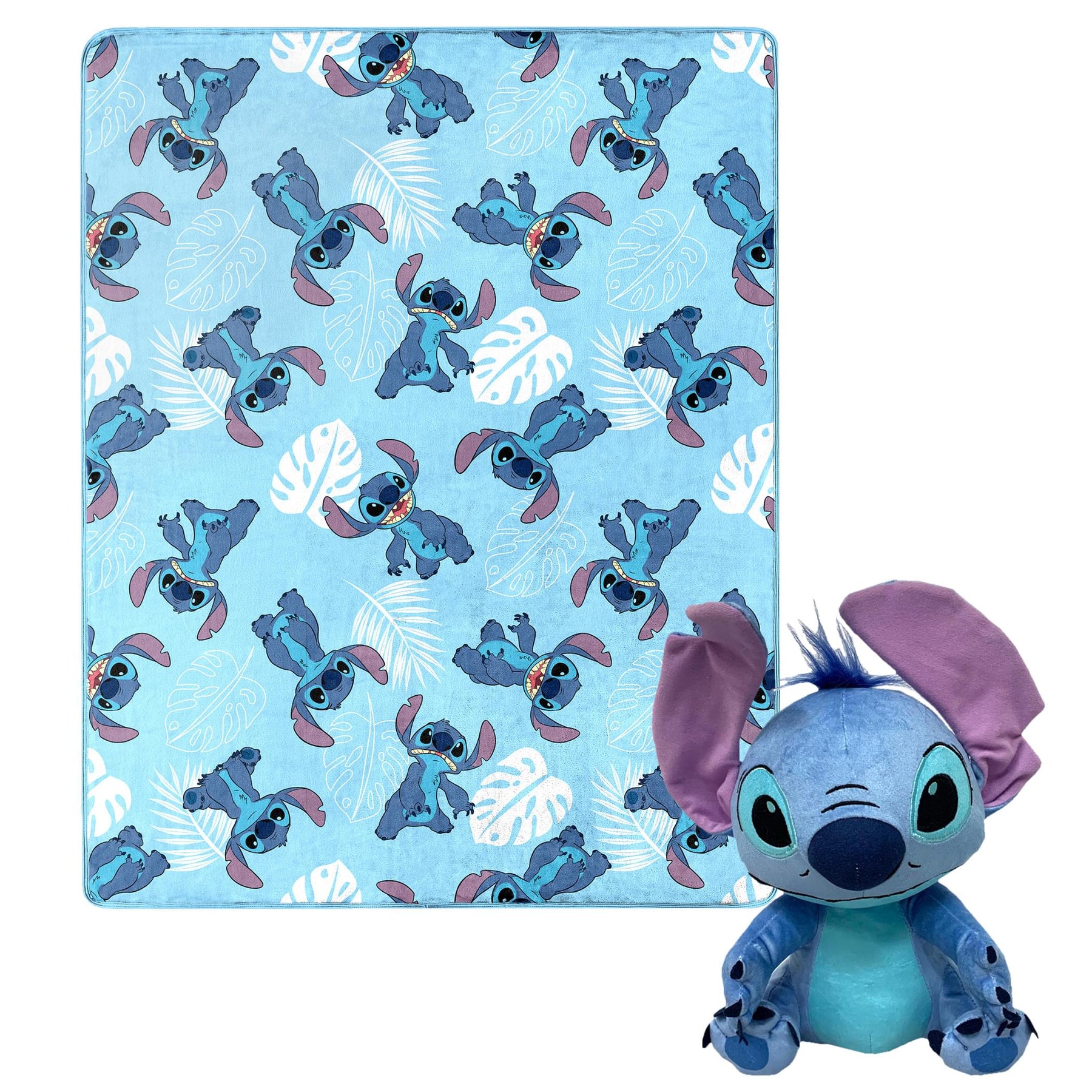 Disney Lilo & Stitch Classic Palms Silk Touch Throw Blanket & Plush Pillow