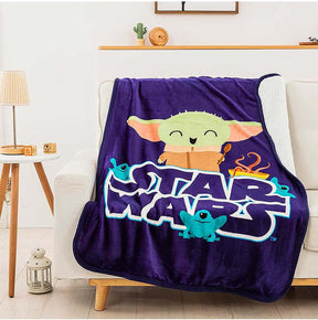 Star Wars The Child Snack Is Way 40 x 50 Inch Silk Touch Sherpa Throw Blanket