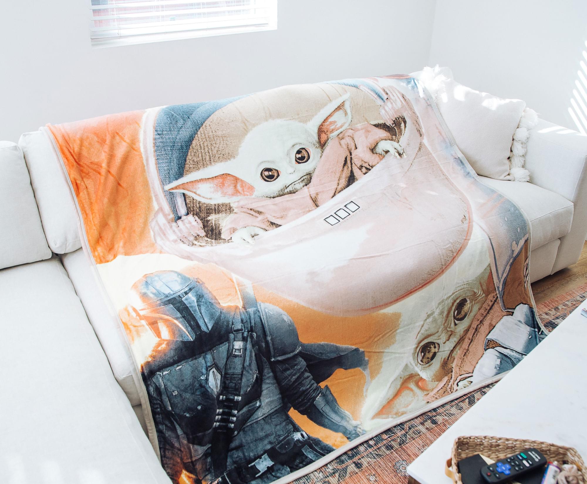 Star Wars The Mandalorian Longest Journey 60 x 80 Inch Silk Touch Throw Blanket