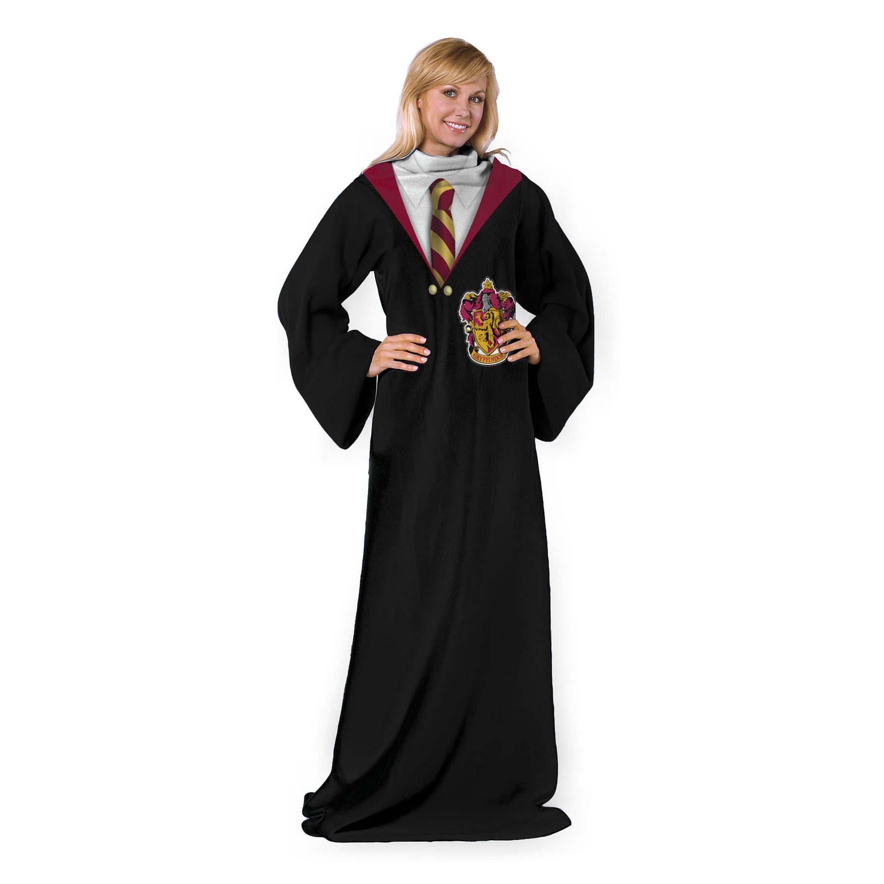 Harry Potter Hogwarts Rules Adult Silk Touch Comfy Throw With Sleeves