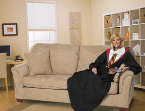 Harry Potter Hogwarts Rules Adult Silk Touch Comfy Throw With Sleeves