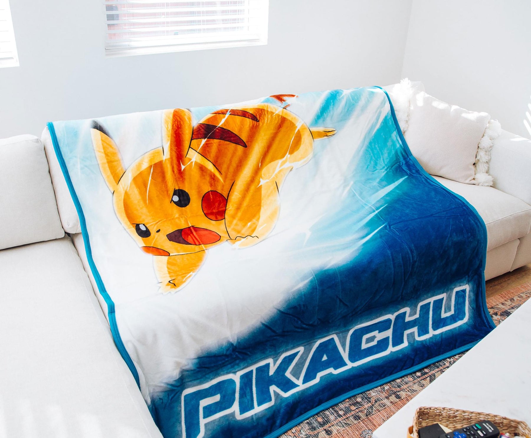Pokemon Pikachu Bolt 60 x 80 Inch Silk Touch Throw Blanket