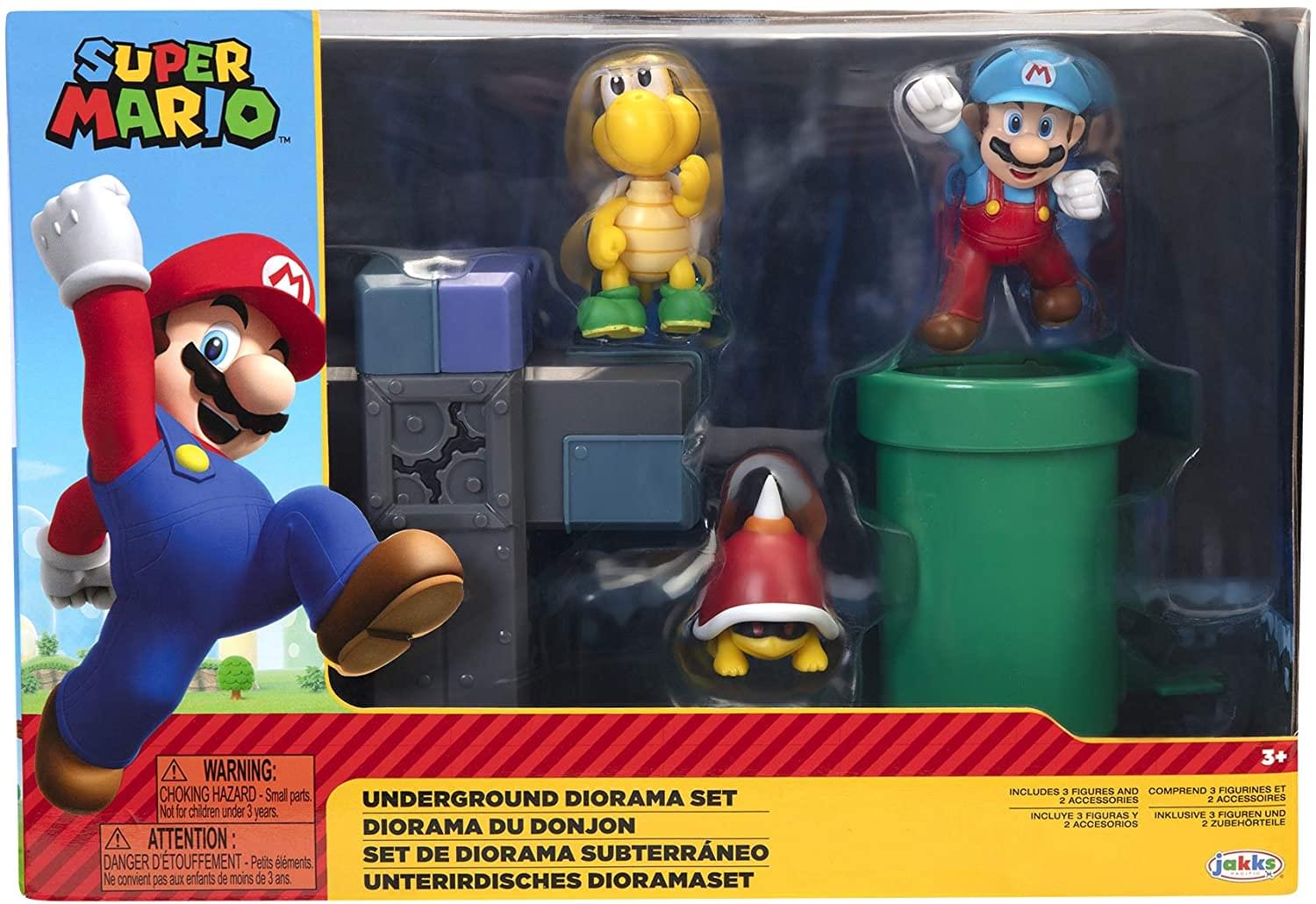 Super Mario World of Nintendo 2.5 Inch Figure Underground Diorama Set