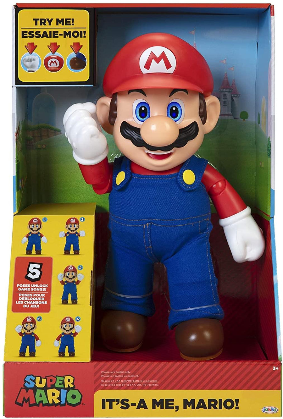 Super Mario It's-A Me Mario Talking 12 Inch Figure | Free Shipping