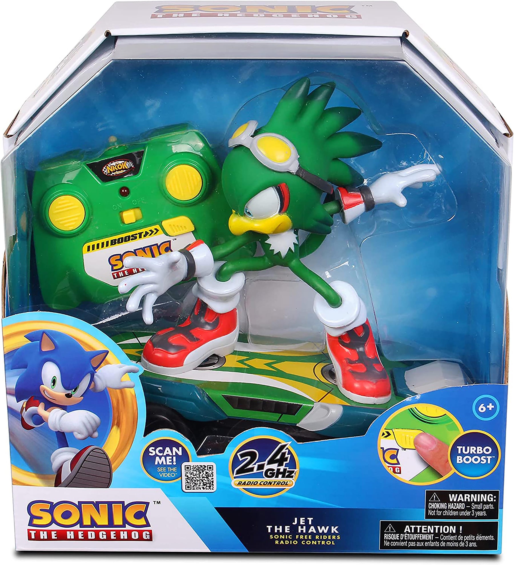 Sonic Racing 2.4Ghz Remote Controlled Car w/ Turbo Boost | Jet the Hawk