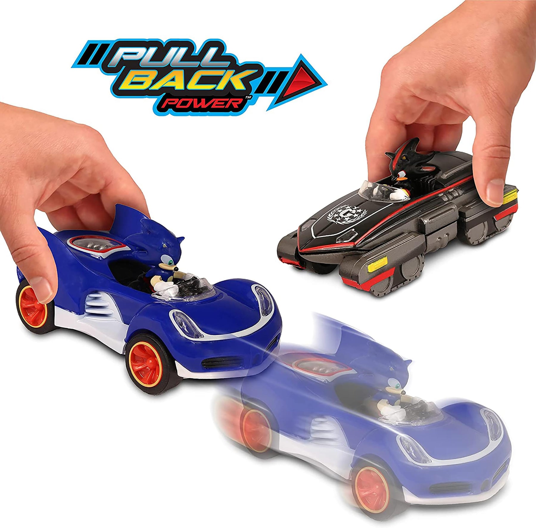 Sonic the Hedgehog Pull Back Racers | Sonic & Shadow