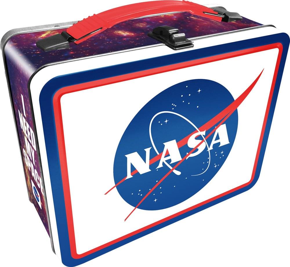 NASA Logo Embossed Tin Lunch Box