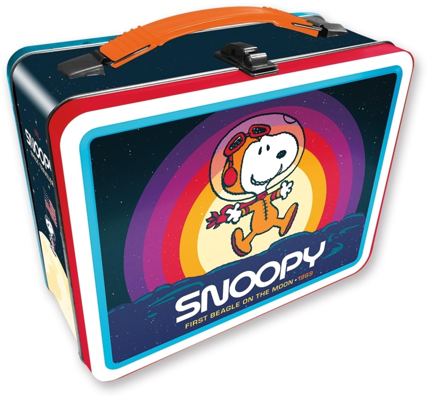 Peanuts Snoopy In Space Retro Style Tin Tote