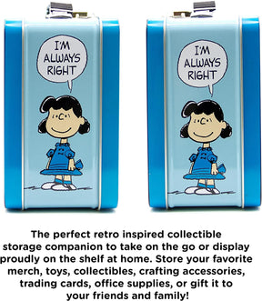 Peanuts Lucy Psychiatrist Retro Tin Storage Box
