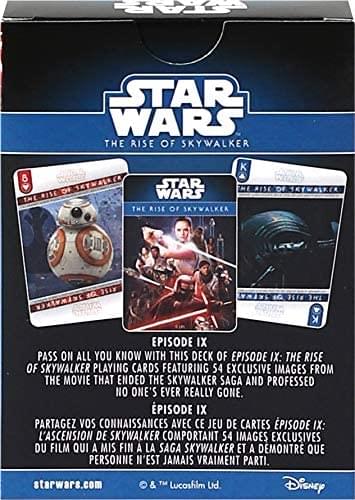 Star Wars The Rise of Skywalker Playing Cards | 52 Card Deck + 2 Jokers