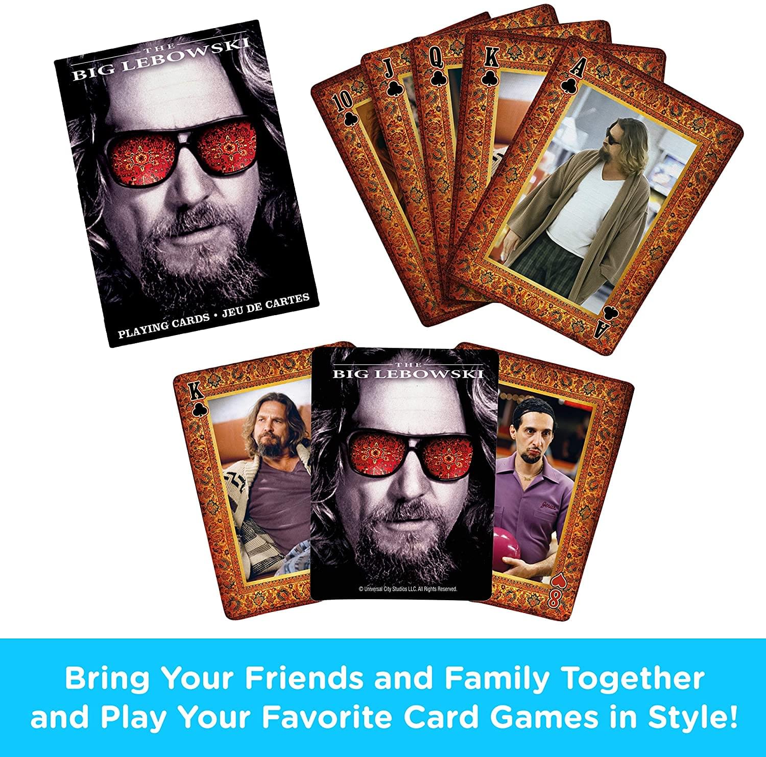 The Big Lebowski Playing Cards | 52 Card Deck + 2 Jokers